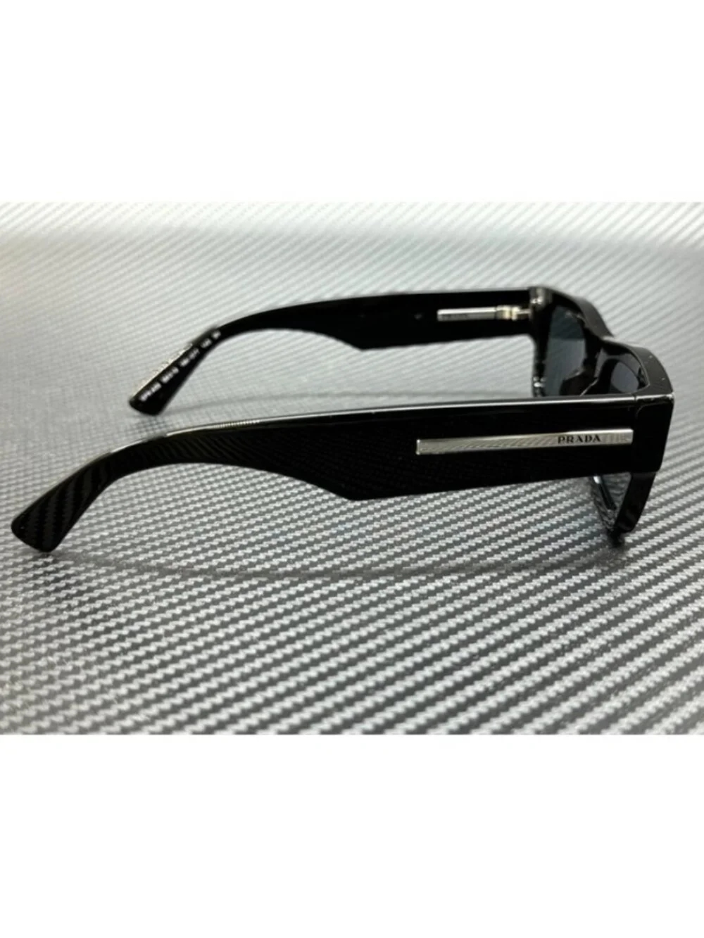 New PRADA Men Black Sunglasses 56-19-145